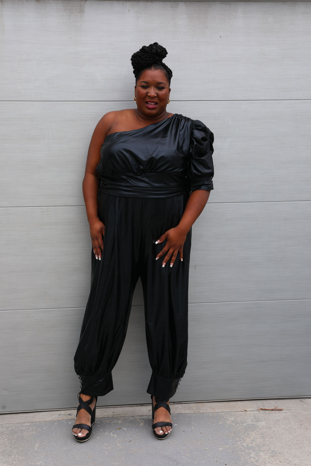 Shop Luxury Plus Size The Cher Lamè Jumpsuit – Sante Grace