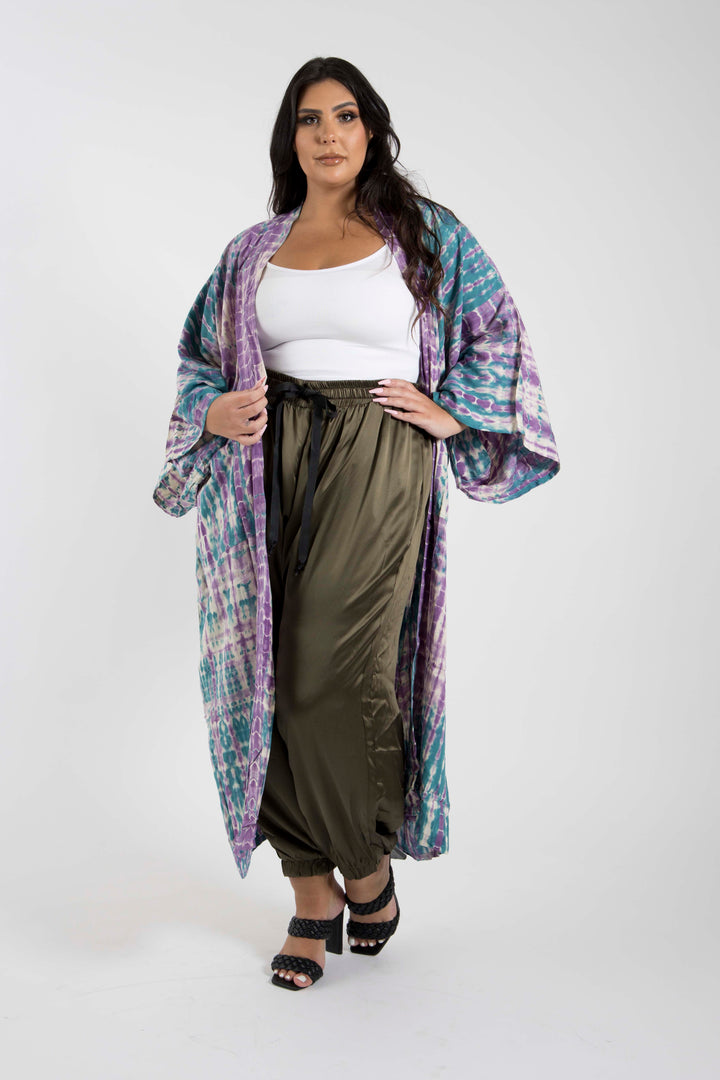 The Wardrobe Hero - Italian Silk Jogger Pant in Moss