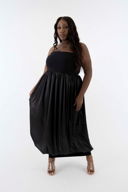 knee length dresses for ladies Forever /Convertible Bubble Dress One Size / Aubergine