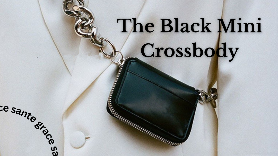 The Black Mini Crossbody — Small Bag, Big Energy