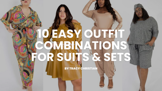 10 Easy Outfit Combinations for Plus Size Suits and Sets