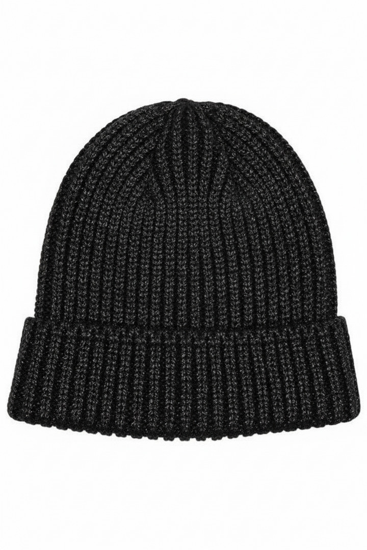Silver or Black metallic beanie