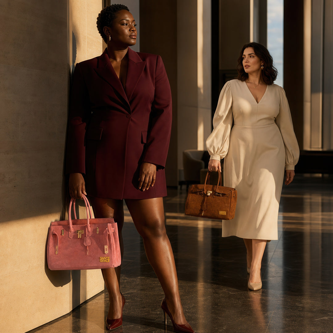 The Ripley 35 Carryall in Pink Suede