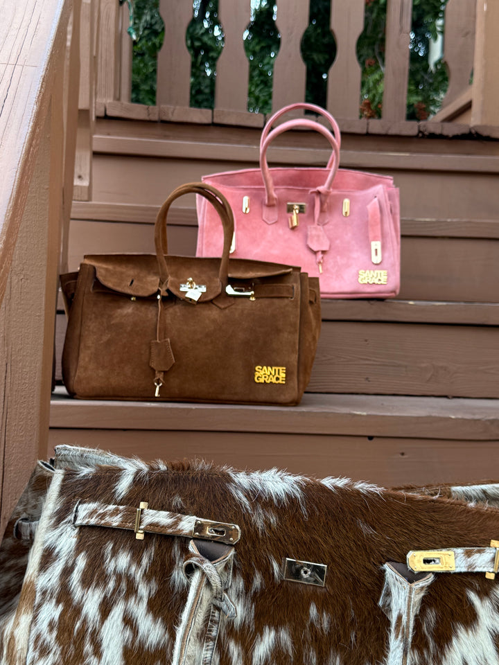 The Ripley 35 Carryall in Chestnut Suede