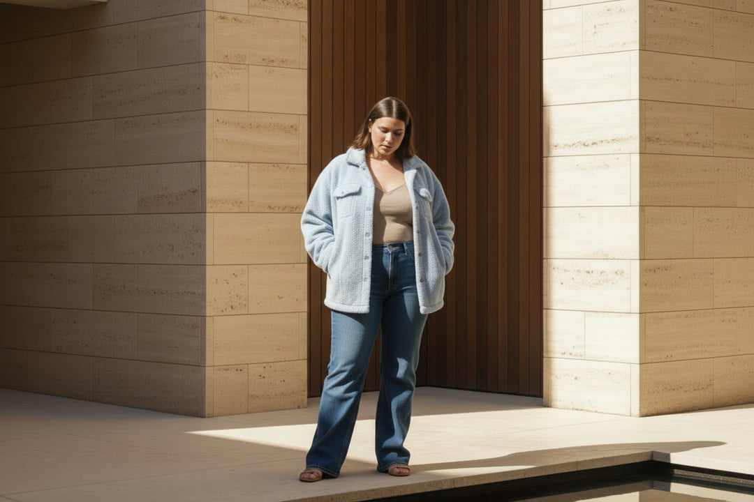 Sherling Plus Size Women's Jacket