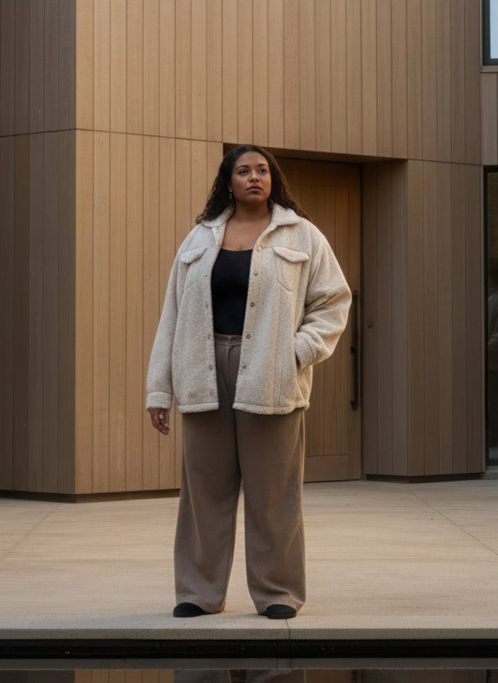 Sherling Plus Size Women's Jacket