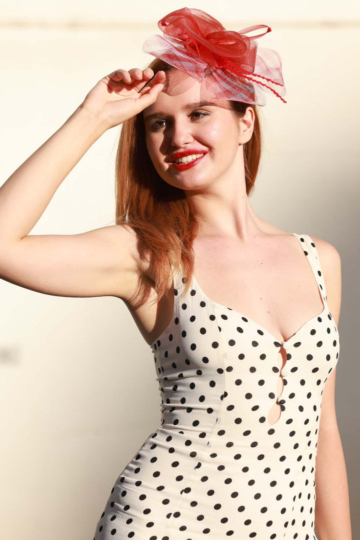 Fascinators - The London Collection - Red Gingham