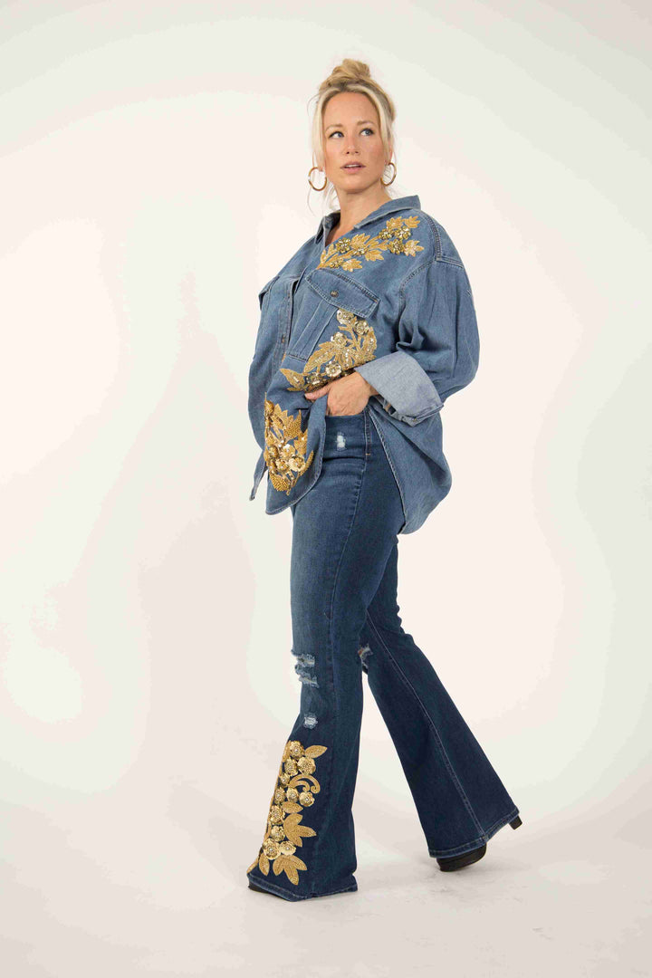 Dolly Collection Embellished Denim Jeans