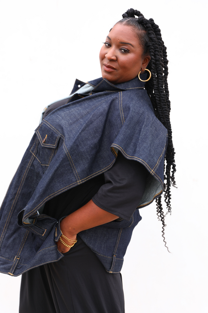 Fay Collection Plus Size Luxury Denim Jacket - small batch