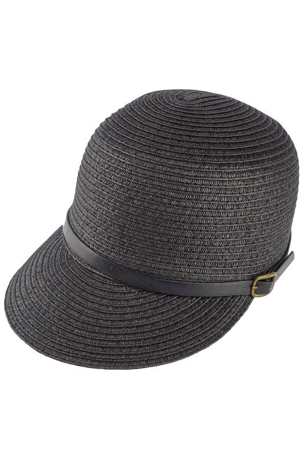 Black Straw riding hat