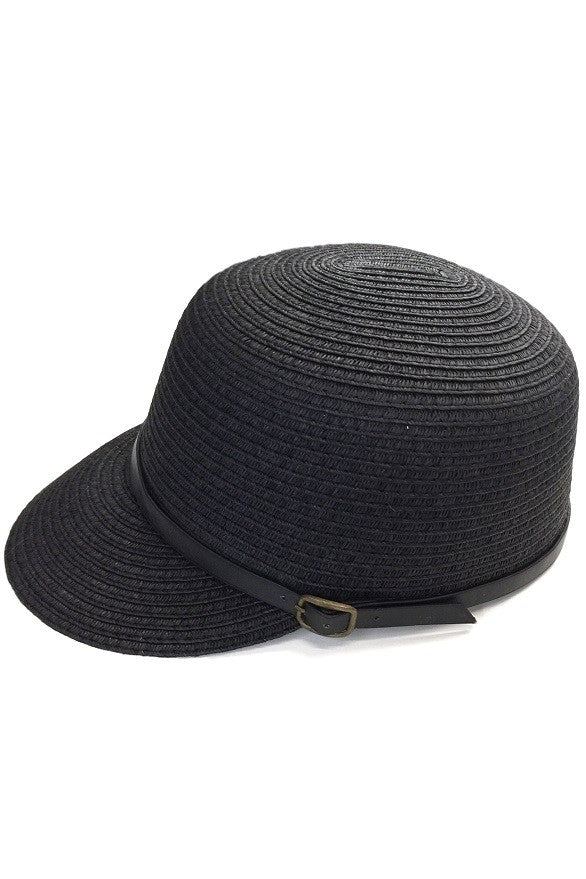Black Straw riding hat