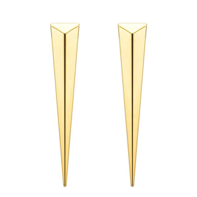 Dagger - Punk styled 18k gold earring