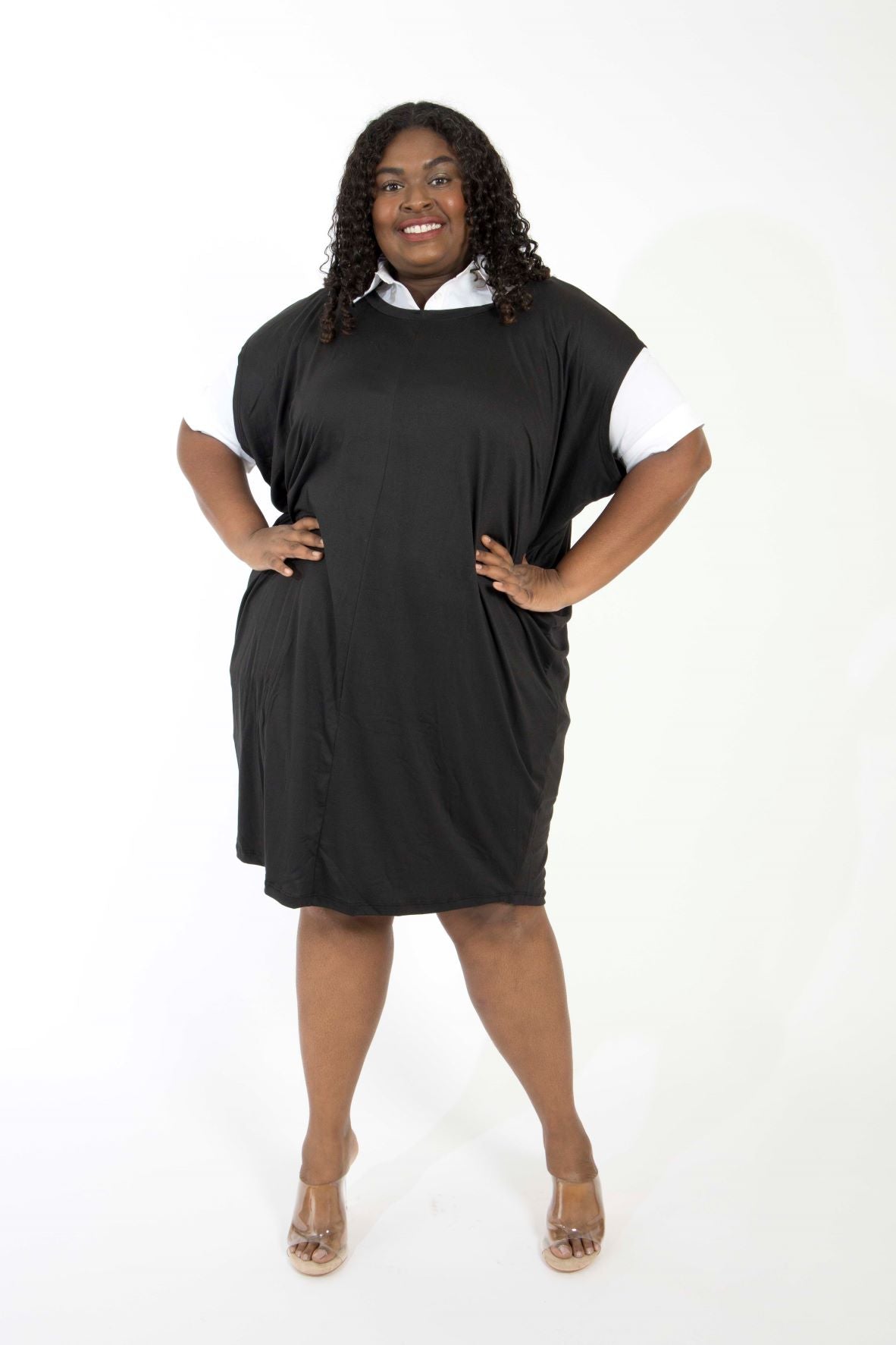 The Workaholic Cotton Shirt dress in White – Sante Grace