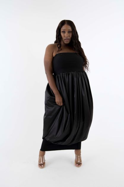 Forever /Convertible Bubble Dress One Size / Black