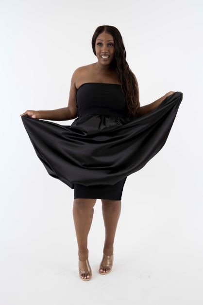 Forever /Convertible Bubble Dress One Size / Aubergine