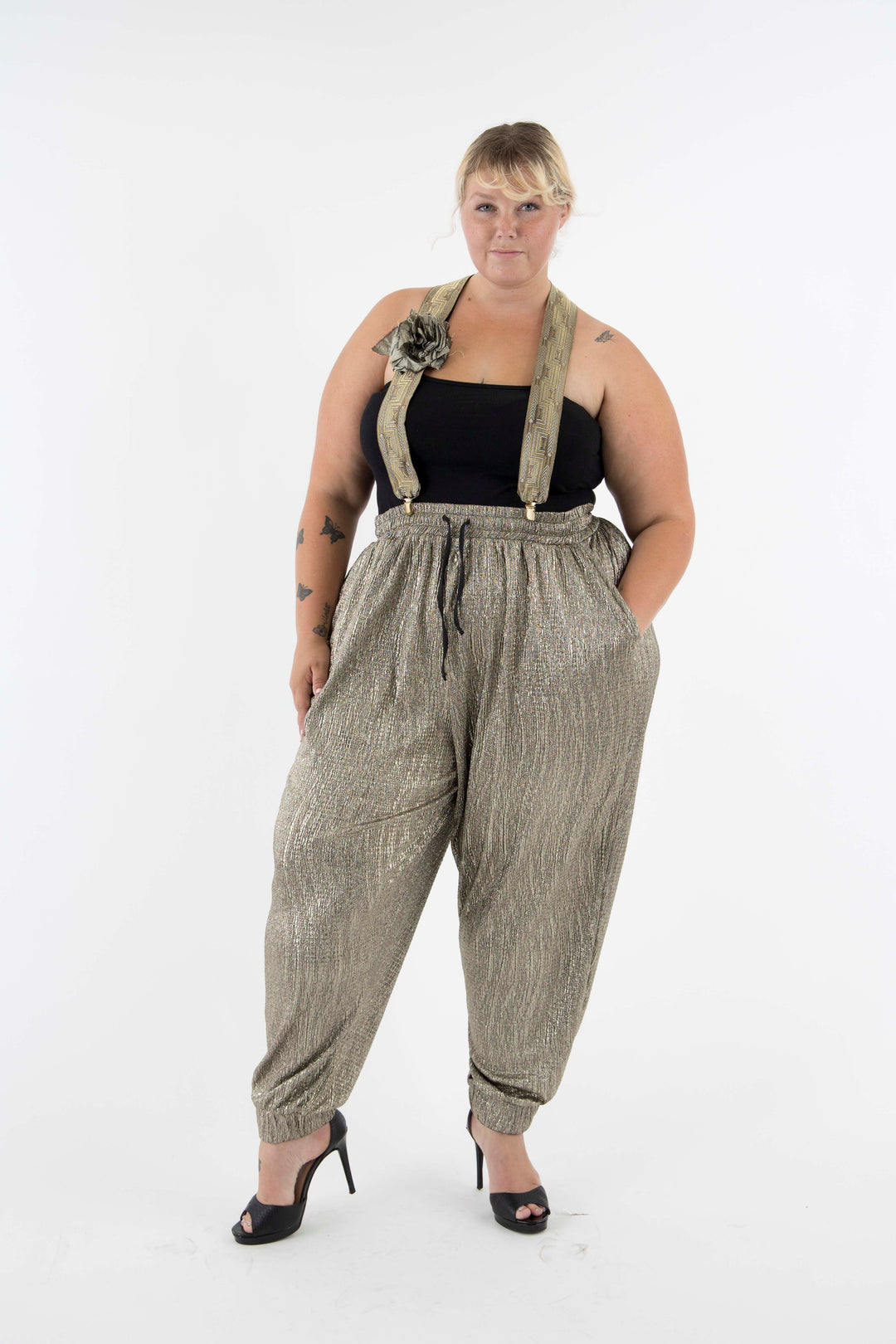 Luxury Crinkle Evening Jogger