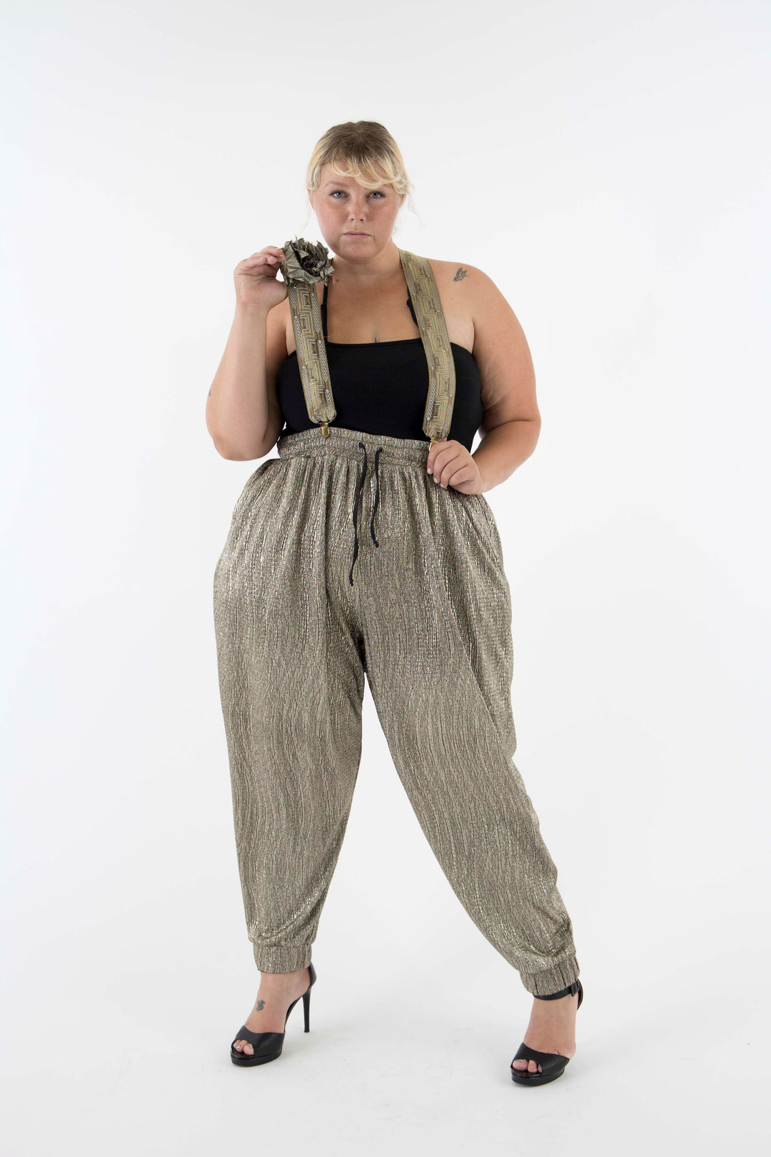 Luxury Crinkle Evening Jogger