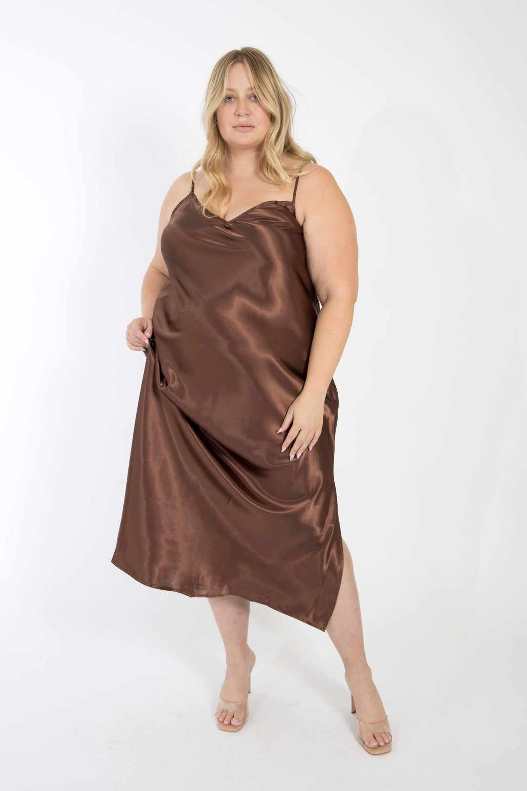 The Best Curve Bias Cut Bamboo Blend Slip Dress - Assortment CA The Best Curve Bias Cut Bamboo Blend Slip Dress - Assortment CA