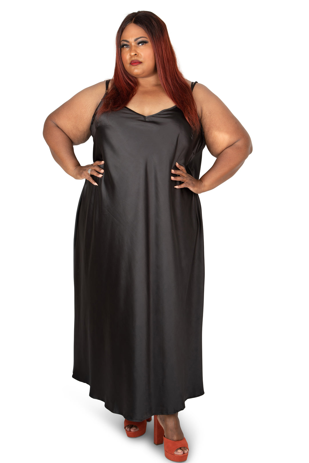 The Best Curve Bias Cut Slip Dress | Luxury Plus Size Slip Dress Sante Grace The Best Curve Bias Cut Slip Dress | Luxury Plus Size Slip Dress Sante Grace
