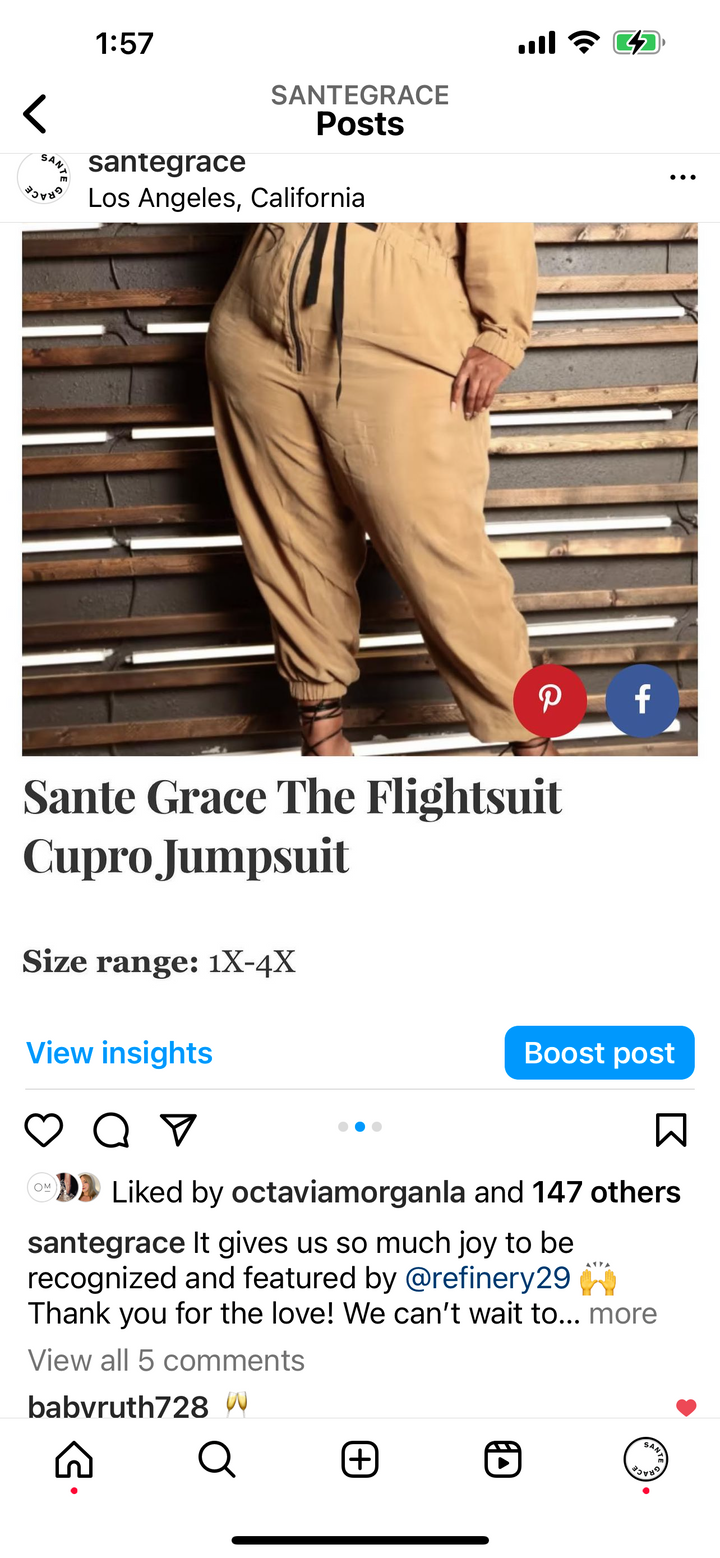 The Flightsuit - Cupro Jumpsuit