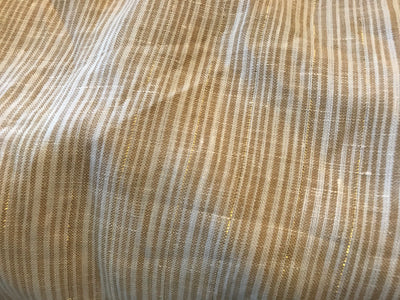 Sack dress - Sand with gold lurex stripes