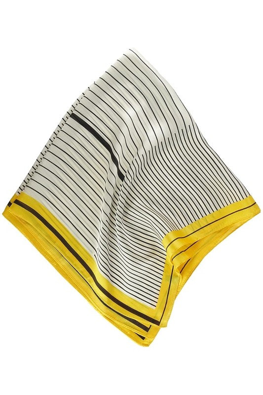 Yellow geometric neckerchief